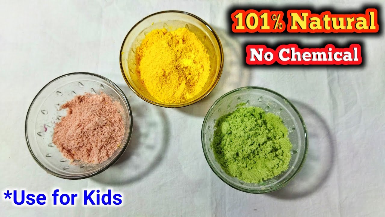 Holi Ke Rang Ghar Par Kaise Banaye Jate Hain Homemade Holi Colours