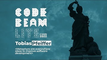 Metaphors are Everywhere: Ideas to Improve Software Development T. Pfeiffer @Code BEAM Lite A Coruña