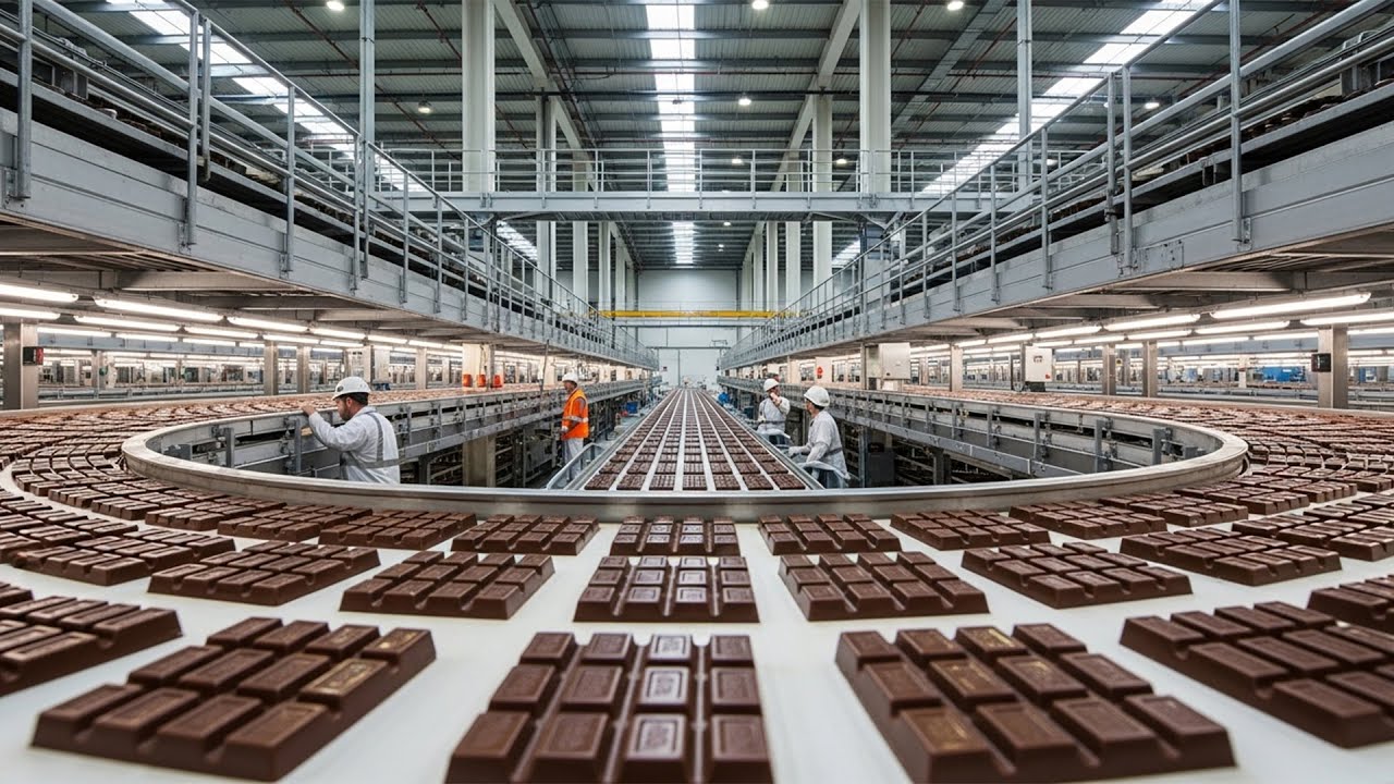 Inside the Chocolate Factory – How Cacao Becomes Perfect Bars (Full Process, Farm to Factory)