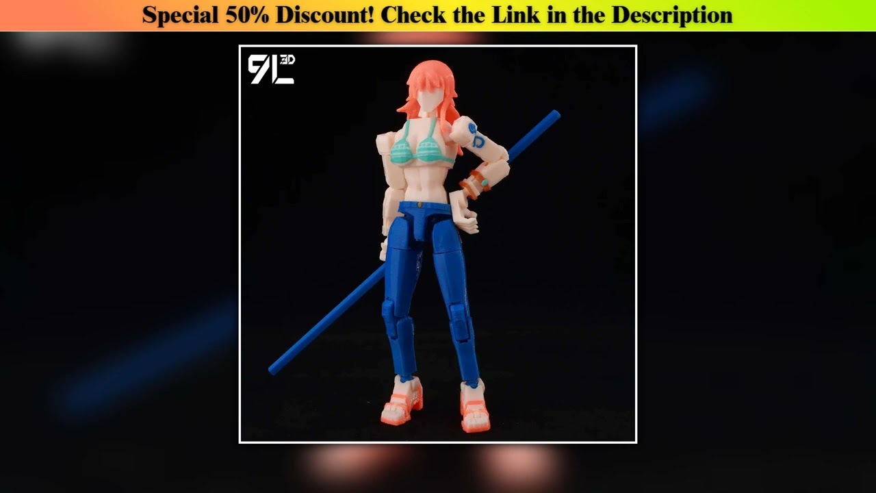 Discount 9L 3D Printed Dummy13 One Piece Figure Nami Anime Lucky13 Multi-Jointed Poseable Model Bir