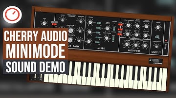 Cherry Audio Miniverse Sound Demo, A Polyphonic Minimoog Emulation