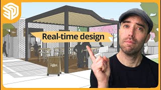 SketchUp Live Modeling Sidewalk Café