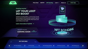 Landing Page TeaDao NFT | Figma, HTML5, CSS/CSS3, Javascript, jQuery, Animation GSAP 3, Parallax