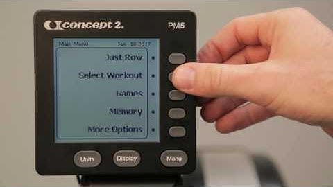 Setting Up a Single Calorie Workout on a Concept2 Indoor Rower or SkiErg