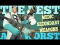 The Best and Worst: TF2 Medic Secondary Weapons