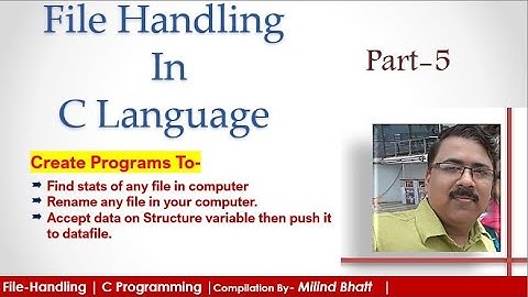 Best Examples to understand use of File Handling  in C Prog| Part-5 | C Tutorial | [English + Hindi]