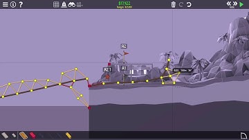 Poly Bridge 2 | 2-10c Fork in the Road | challenge