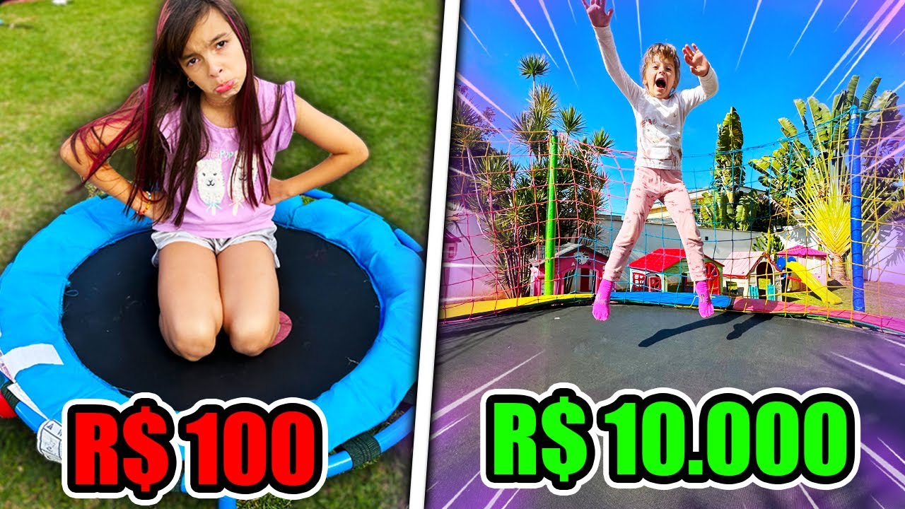 CAMA ELÁSTICA DE R$100, R$1.000 E R$10.000! - Desafio
