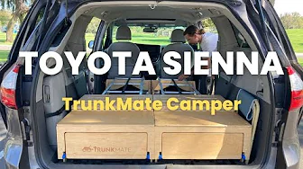 TrunkMate Camper in a Toyota Sienna Minivan