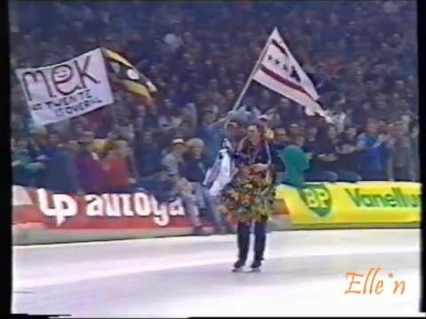 World Championships Allround Heerenveen 1987 - World Champion prize giving ceremony
