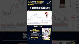 下落相場で株買ったら失敗します！ #ズボラ株投資 #日本株 #チャート分析