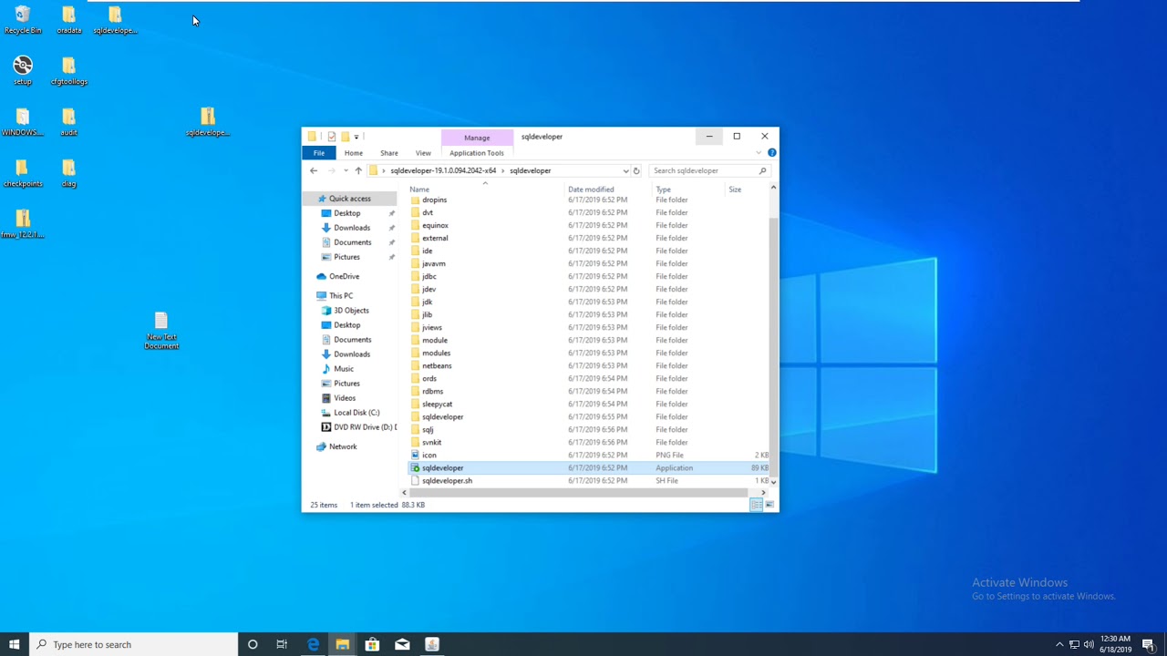 How to install oracle sql developer 19 1 youtube