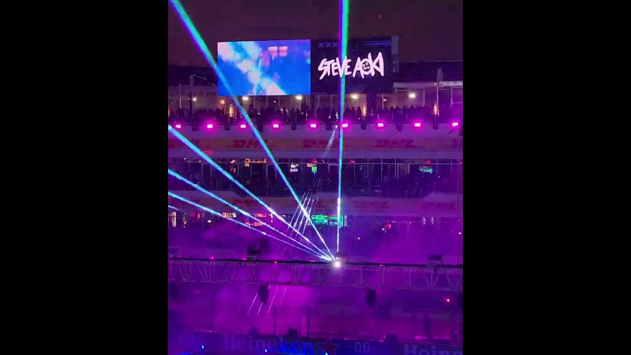Formula 1 Las Vegas Grand Prix Opening Night Ceremony, Steve Aoki. YouTube
