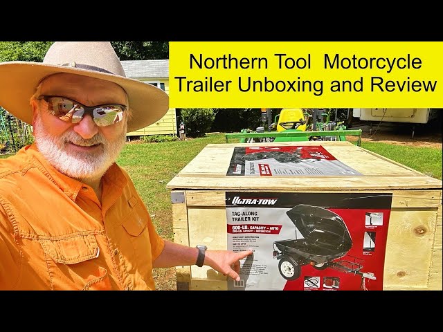 Northern Tool Motorcycle Trailer Unboxing and Comparison to Harbor