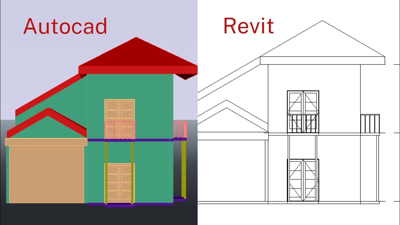 Export revit to Autocad (House decoration) - YouTube