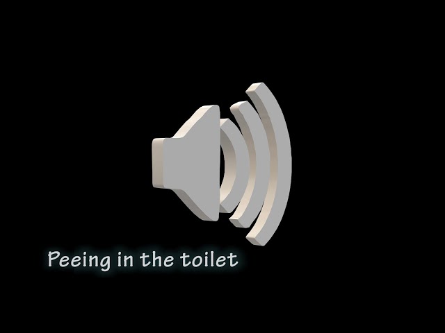 Peeing in the toilet - sound class=