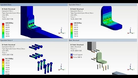 Lesson 45  L Joint in Analysis in Ansys Workbench