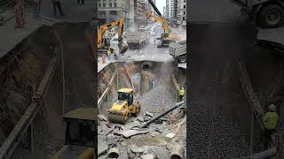 Japanese Road Reopens within 48 hours | Fixing a Massive Urban Sinkhole 😱
