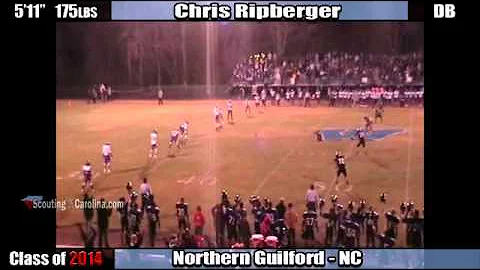2014 Chris Ripberger - Northern Guilford DB Sophom...