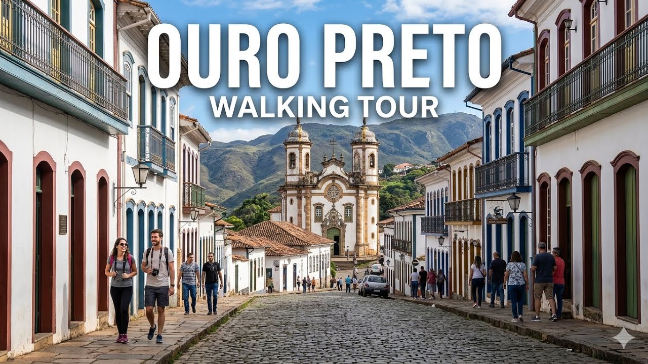 OURO PRETO, MINAS GERAIS 🇧🇷 — SUNDAY IN THE HISTORIC CENTER【4K】
