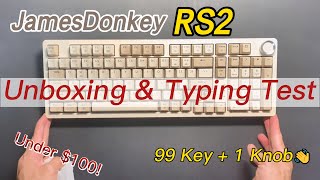 JamesDonkey RS2 Keyboard Unboxing and Typing Test - WhatGeek