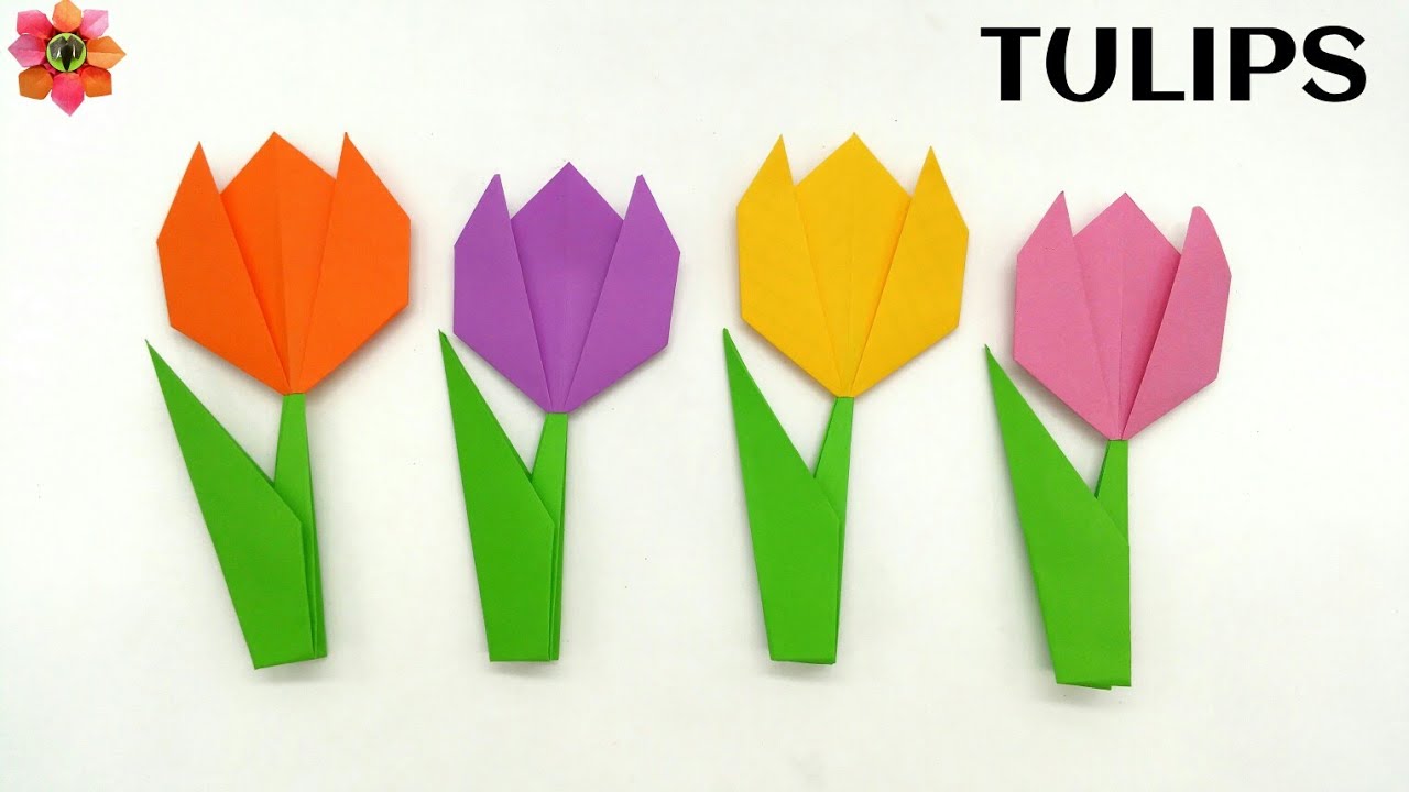 Tulip Flowers - Super Easy DIY Tutorial - 62 - YouTube