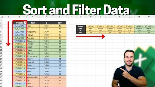 Sorting and Filtering Data in Excel | Vertically and Horizontally | Numbers, Texts, Colors etc