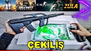 *ÇEKİLİŞ* Mobil Savaş Oyunlarınıın Vazgeçilmez Silahı AUG A-2 Sprey boya ile boyadım.| Hydro Dipping