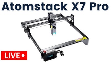 Live Unboxing, Setup and Test of the Atomstack X7 Pro Desktop Laser