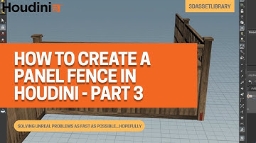 Learning Houdini With A Complete Beginner - How To Create A Panel Fence In Houdini - Part 3