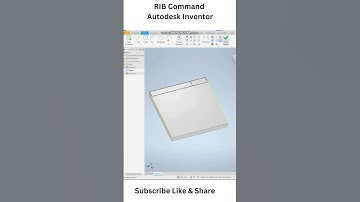 RIB Command In AUTODESK INVENTOR #autodeskinventor #inventor #autodeskinventortutorial #autodesk