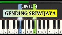 nada piano gending sriwijaya- tutorial level 1 - lagu daerah nusantara tradisional - sumatra selatan  - Durasi: 2:09. 