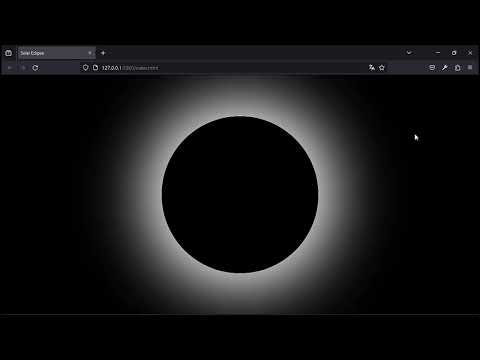 ASMR PROGRAMMING | Solar Eclipse | HTML + CSS