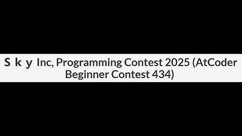 ATCODER BEGINNER CONTEST 434