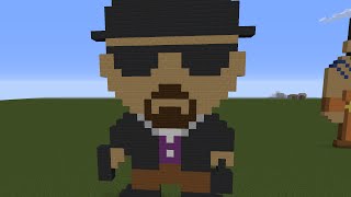 Minecraft Tutorial: Pixel Art Breaking Bad: Walter White Heisenberg