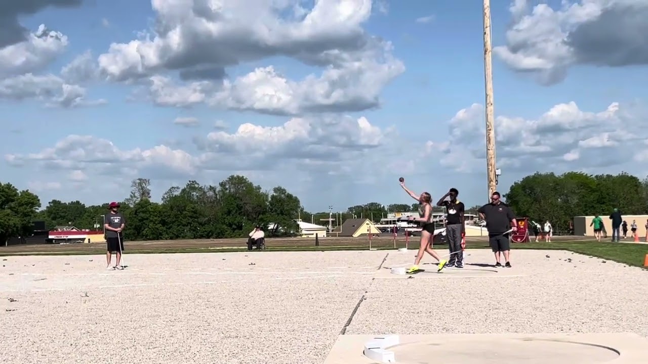 Kinley Rogers Shot put conference champion 2025