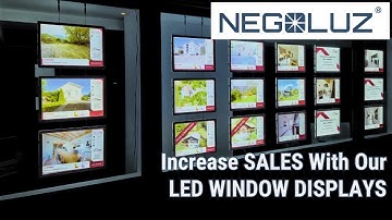 Increase your sales with our LED window displays for real estate agencies!
