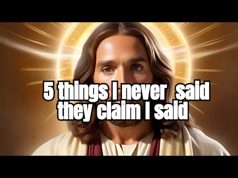 5 things Jesus