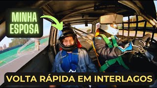 Volta rápida em Interlagos com minha esposa 😀