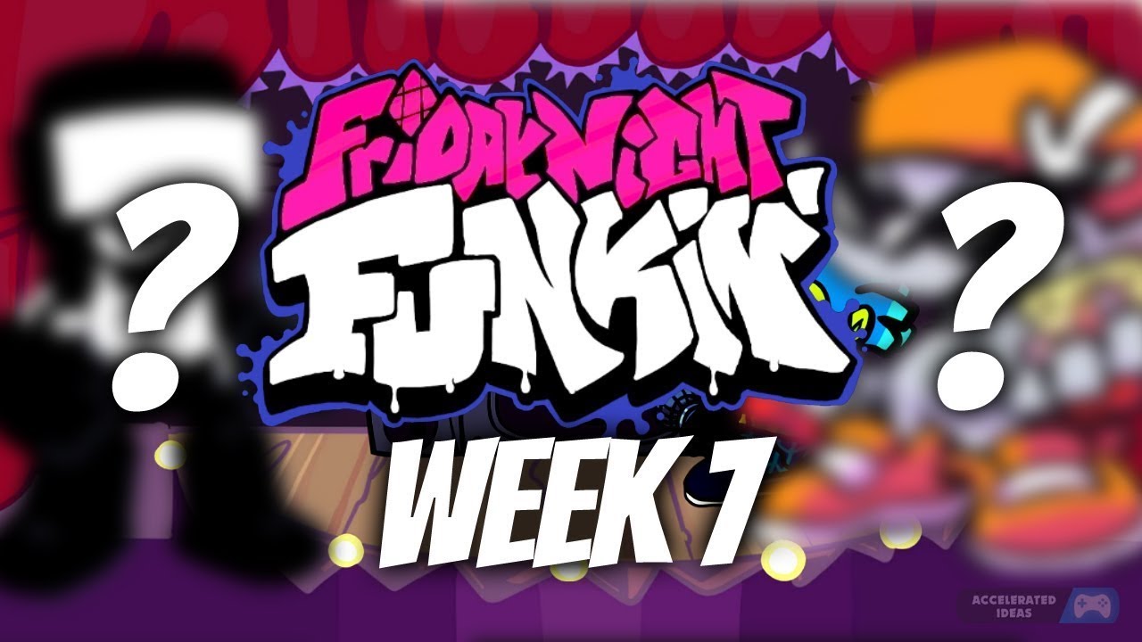 7 неделя фрайдей. Фрайдей Найт Фанкин 7 неделя. Friday Night Funk week 7. Фон 7 недели Friday Night Funkin. Игра Friday Night Funkin.