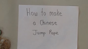 How to Make a Chinese Jump Rope