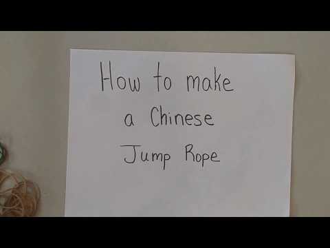 Wie man einen chinesischen Jump Rope