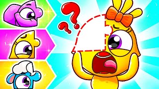 Body Puzzle Play | The Face Puzzle Song | Rescue Funny Shapes  | Sing Along With Lamba Lamby