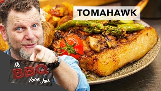 TOMAHAWK steak van varkensvlees | Ik BBQ voor jou | Aflevering 8