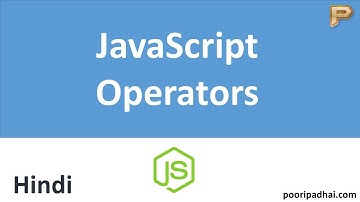 JavaScript Operator Introduction - Hindi