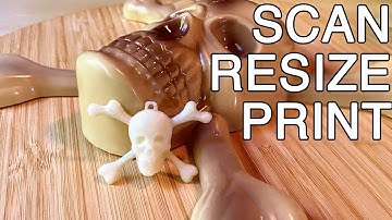 Using TRNIO 3D Scanning App to Resize Models / 3D Scan to 3D Print! #Scantober