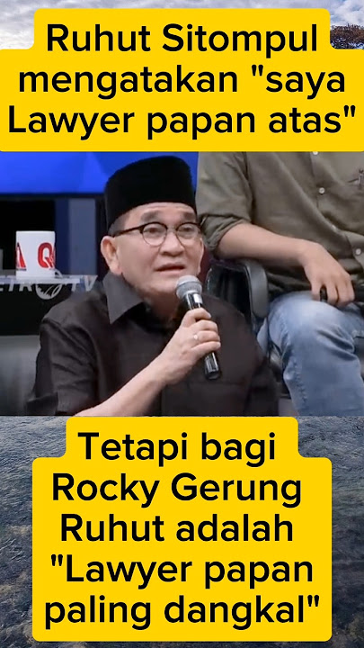 Ruhut Sitompul kena mental Rocky Gerung #rocky_gerung #ruhutsitompul