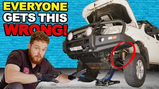EXPERT DIY LIFT KIT INSTALL SECRETS! How to fit a 2in suspension kit at home on your 4WD