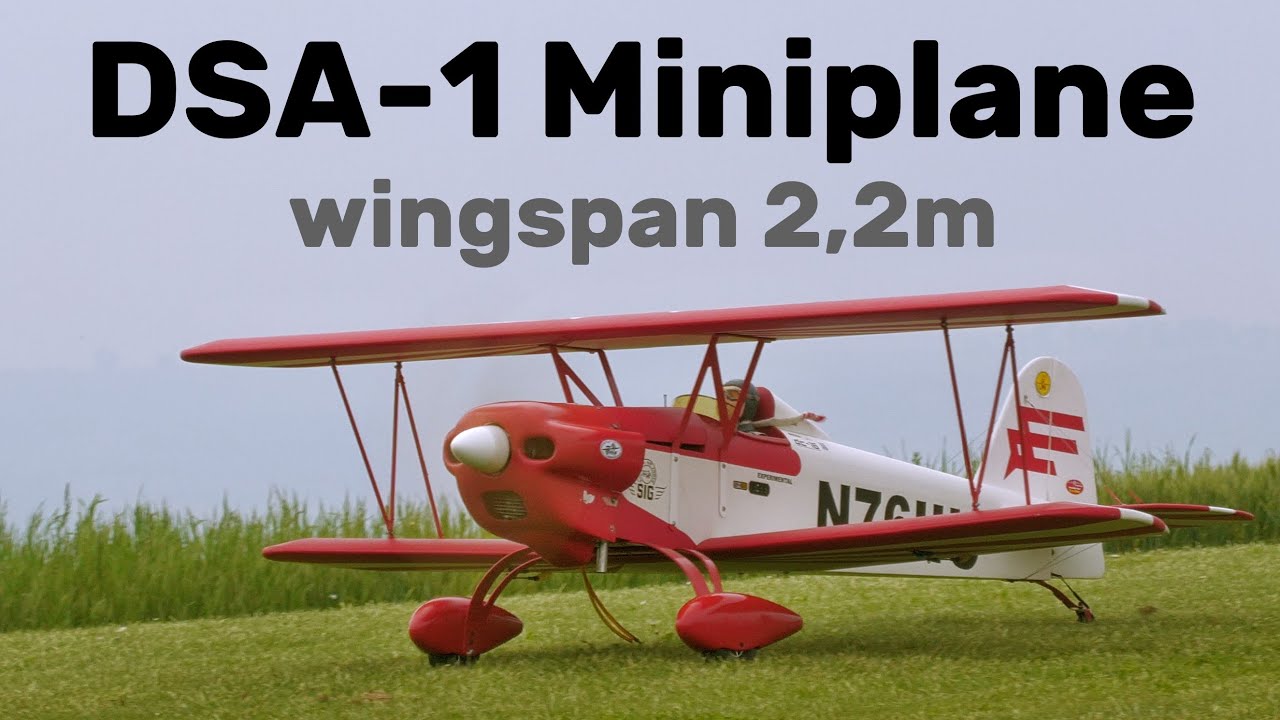Smith DSA-1 Miniplane | 2,2m scale RC biplane | 4K | Halenkovice