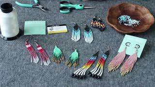 Fringe Earrings Tutorial with Sister Beads